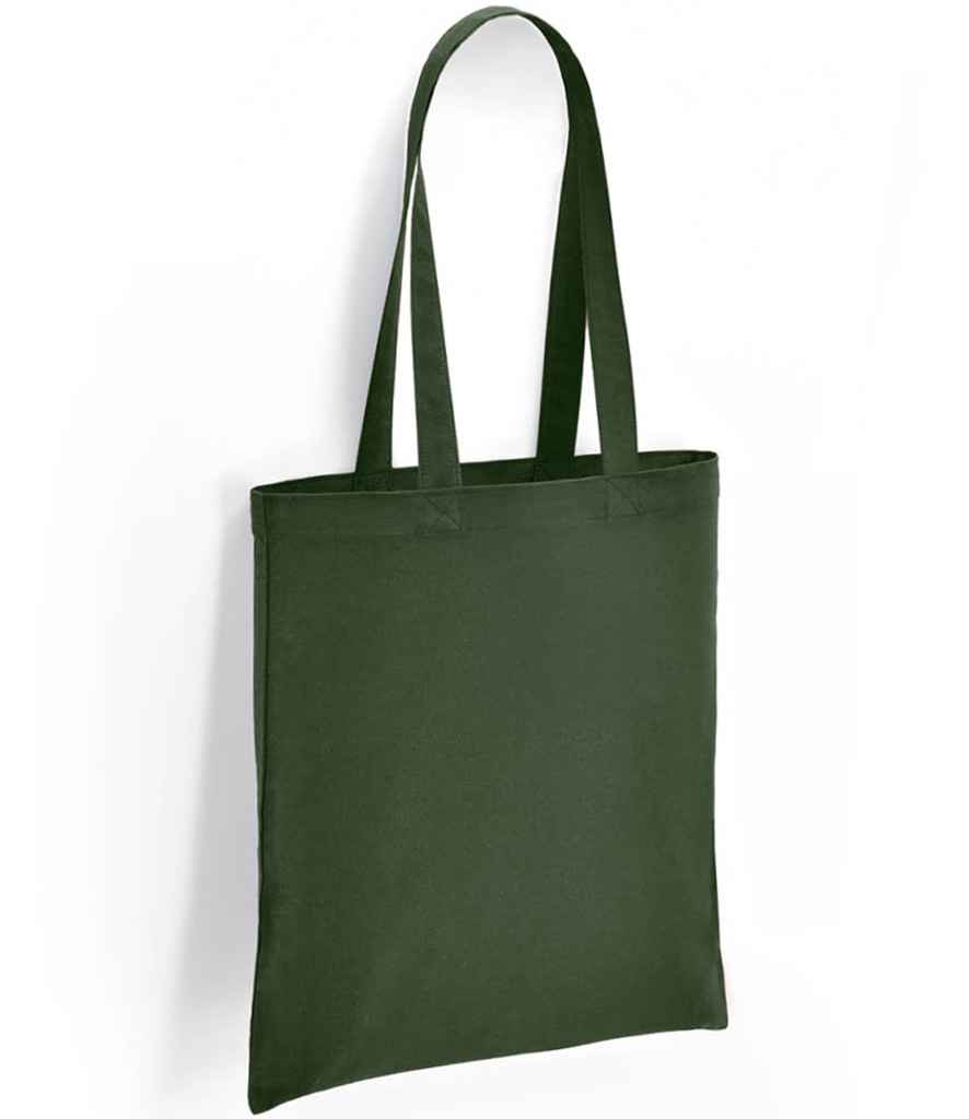 Brand Lab Cotton Long Handle Shopper Tote Bag with Durable Handles and Spacious Design