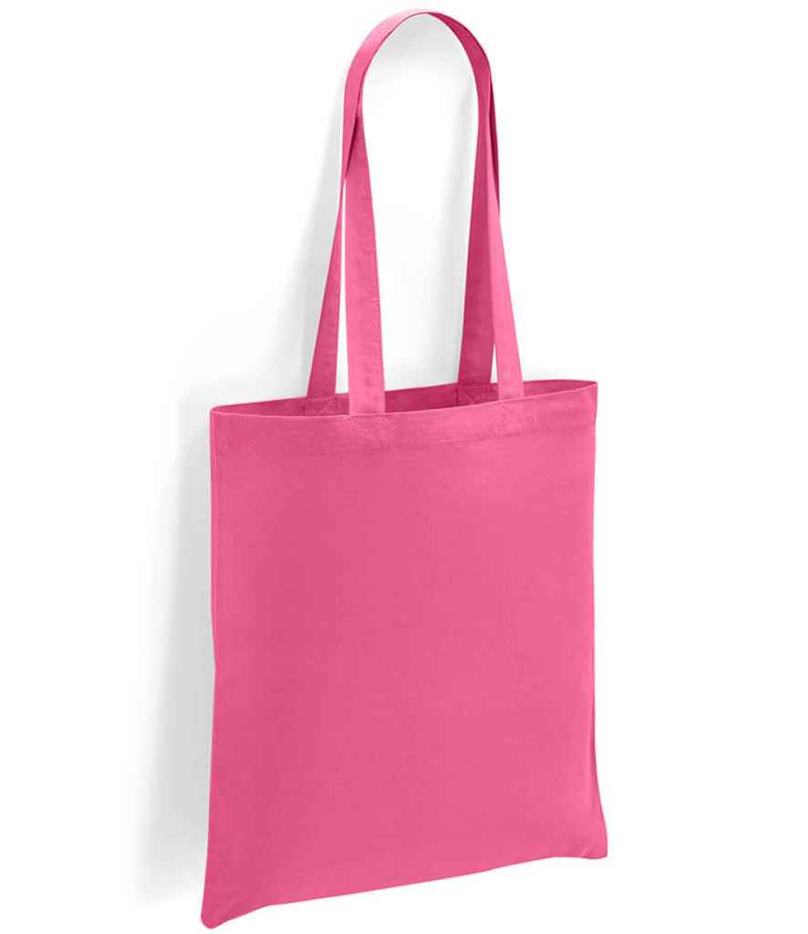 Brand Lab Cotton Long Handle Shopper Tote Bag with Durable Handles and Spacious Design