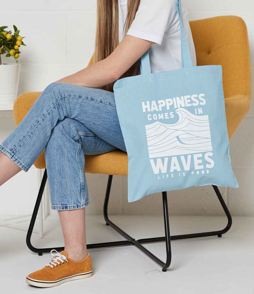 Brand Lab Cotton Long Handle Shopper Bag – Durable, Stylish, and Eco-Friendly Tote