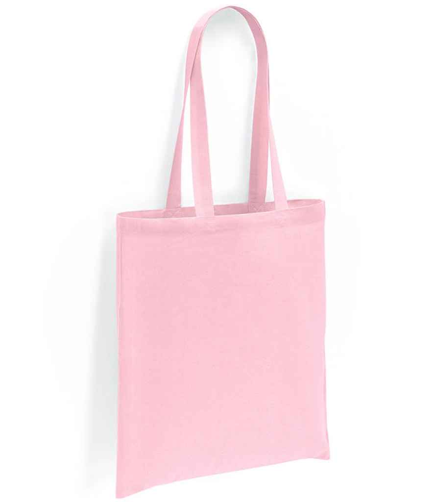 Brand Lab Cotton Long Handle Shopper Tote Bag with Durable Handles and Spacious Design