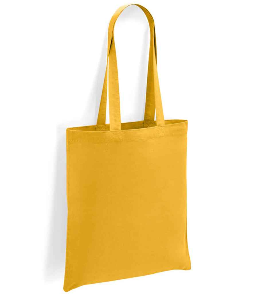 Brand Lab Cotton Long Handle Shopper Tote Bag with Durable Handles and Spacious Design