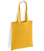 Brand Lab Cotton Long Handle Shopper Tote Bag with Durable Handles and Spacious Design