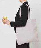Brand Lab Cotton Long Handle Shopper Tote Bag with Durable Handles and Spacious Design