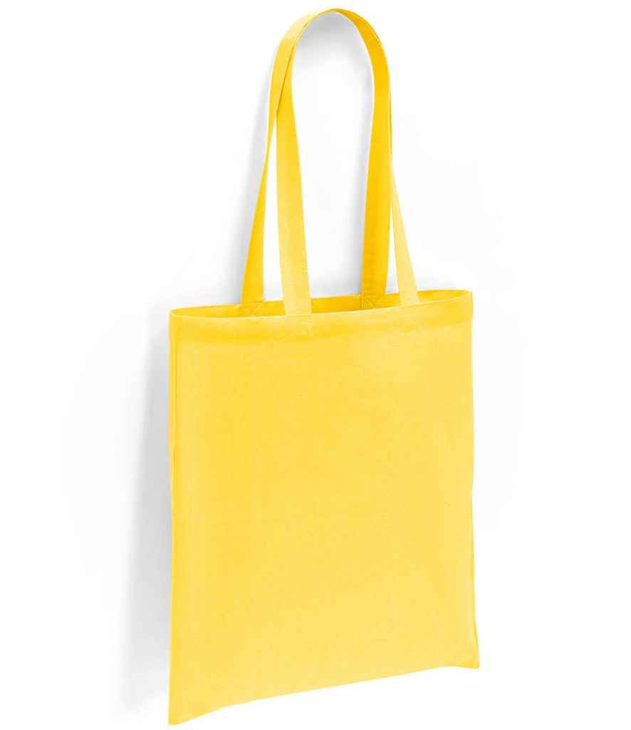 Brand Lab Cotton Long Handle Shopper Tote Bag with Durable Handles and Spacious Design