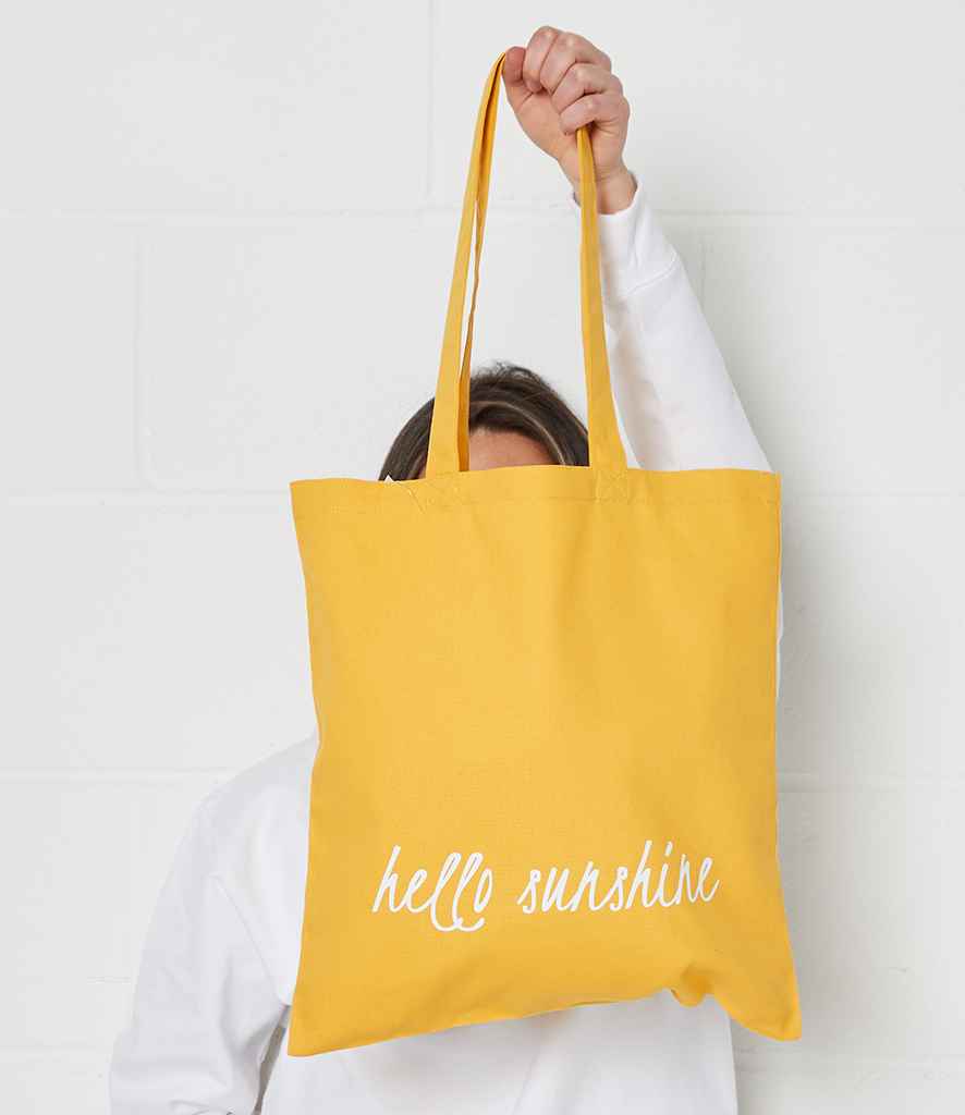 Brand Lab Organic Cotton Long Handle Shopper Bag with Durable Eco-Friendly Fabric