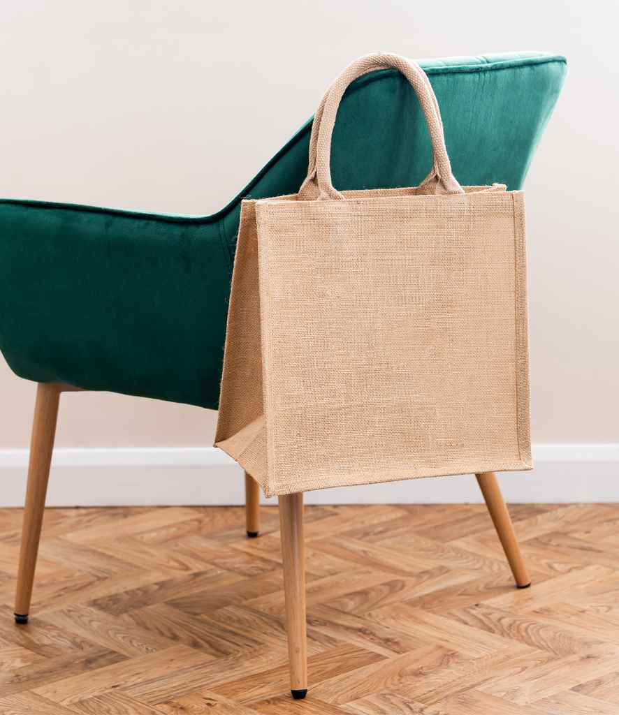 Brand Lab Natural Jute Tote Bag – Durable, Eco-Friendly Carryall for Everyday Use