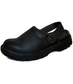 Comfort Grip Sandal with Heel Strap | Black