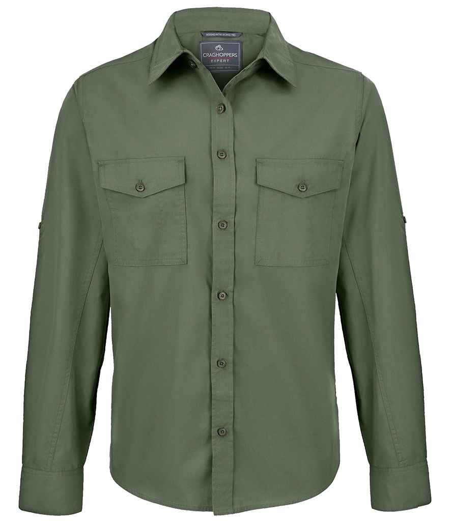 Craghoppers Expert Kiwi Long Sleeve Shirt for Outdoor Adventures and Travel Comfort