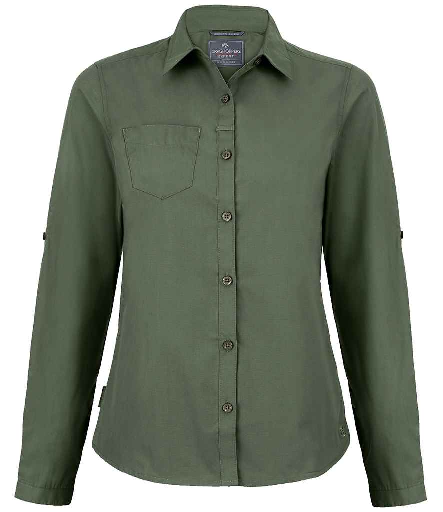 Craghoppers Expert Ladies Kiwi Long Sleeve Shirt for Outdoor and Everyday Wear