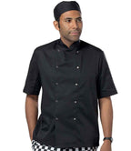 Dennys Short Sleeve Press Stud Chef's Jacket