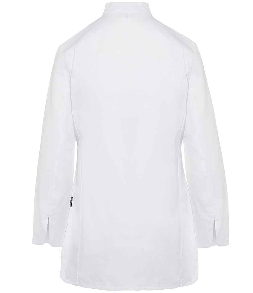 Dennys Ladies Long Sleeve Premium Chef's Jacket | White