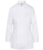 Dennys Ladies Long Sleeve Premium Chef's Jacket | White