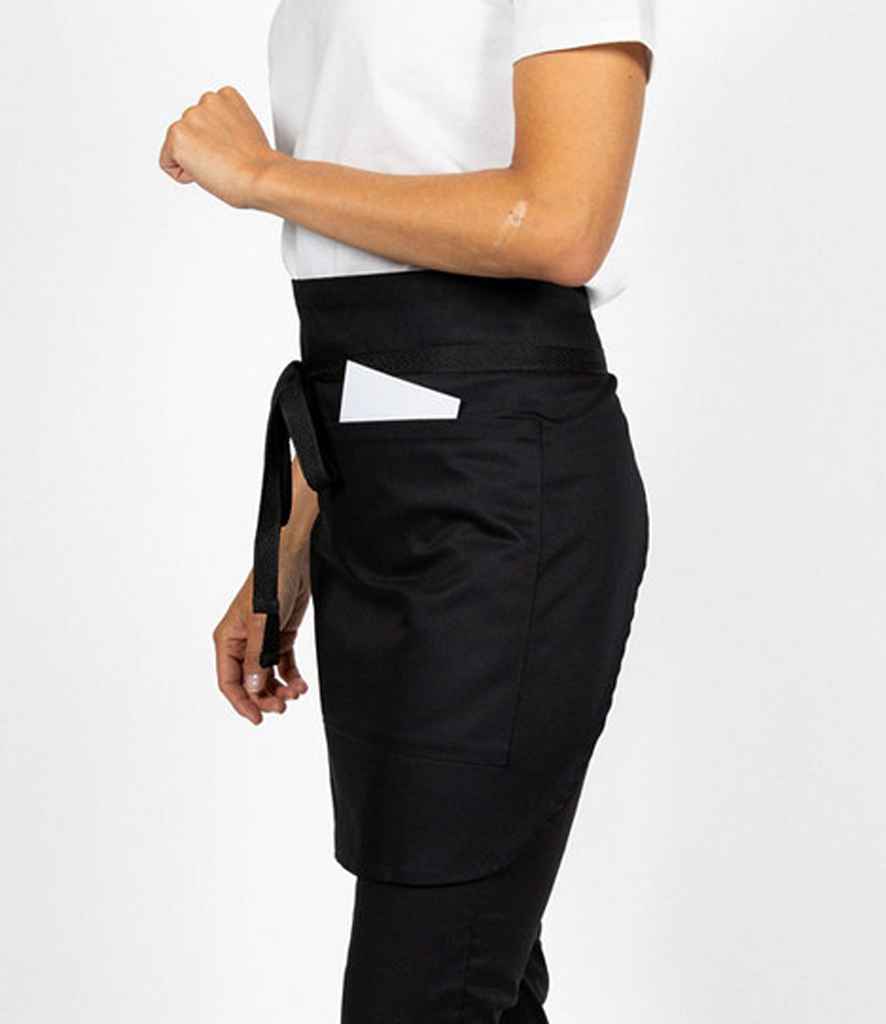 Dennys Wrap Over Waist Apron | Black