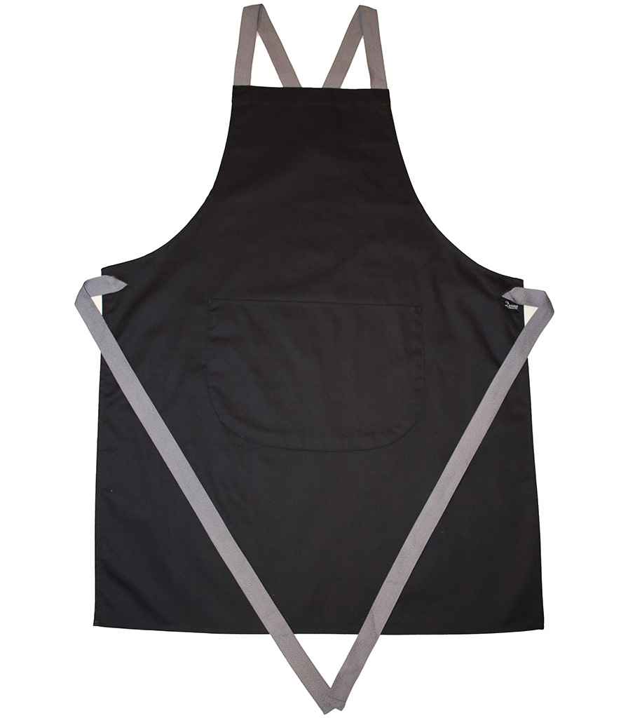 Dennys Cross Back Apron with Adjustable Straps and Front Pocket for Kitchen and Work Use