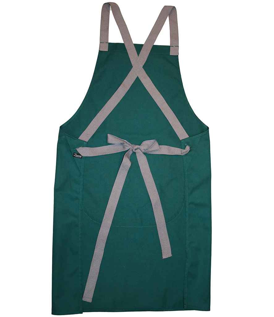 Dennys Cross Back Apron with Adjustable Straps and Front Pocket for Kitchen and Work Use