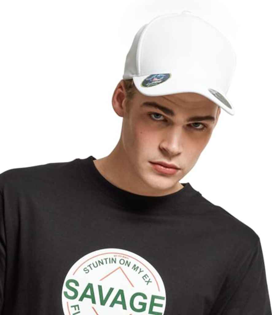 Flexfit Cool and Dry Mini Piqué Cap with Moisture-Wicking Performance and Breathable Fabric
