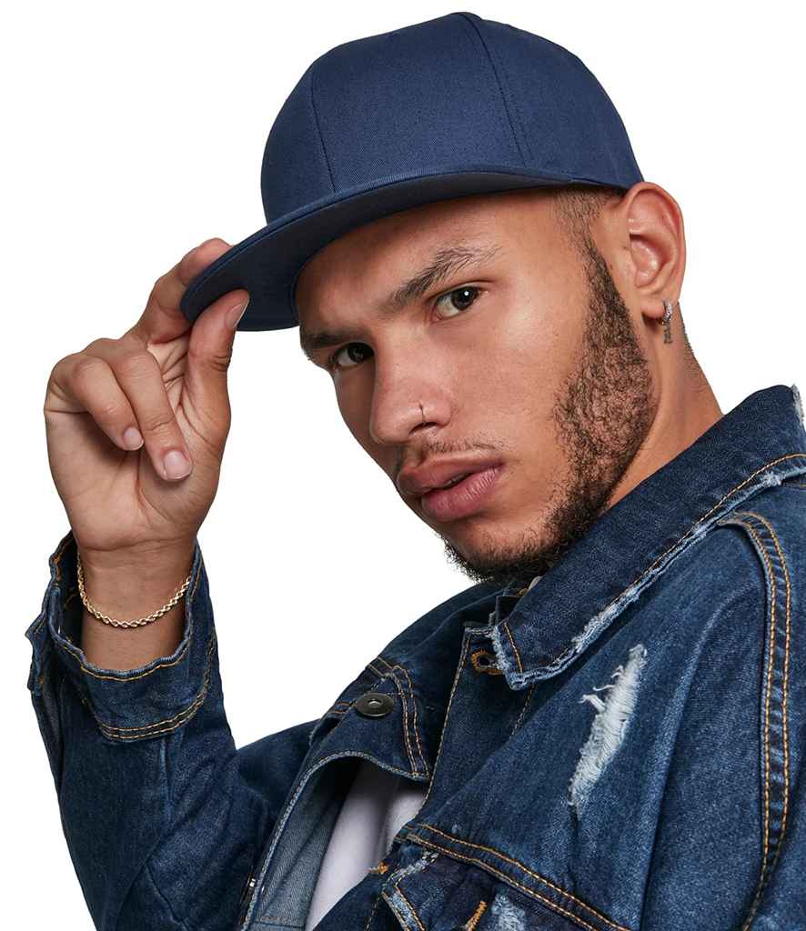 Flexfit Organic Cotton Snapback Cap with Adjustable Closure and Classic Fit Design
