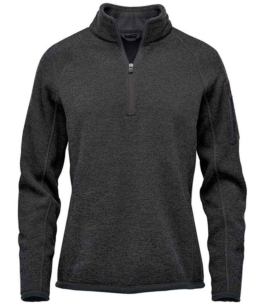 Stormtech Ladies Avalante 1/4 Zip Fleece | Black Heather