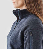 Stormtech Ladies Avalante 1/4 Zip Fleece | Navy Heather