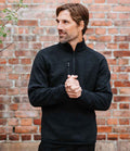 Stormtech Avalante 1/4 Zip Fleece | Black Heather