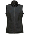 Stormtech Ladies Avalante Full Zip Knitted Fleece Gilet | Black Heather