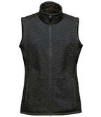 Stormtech Ladies Avalante Full Zip Knitted Fleece Gilet | Black Heather