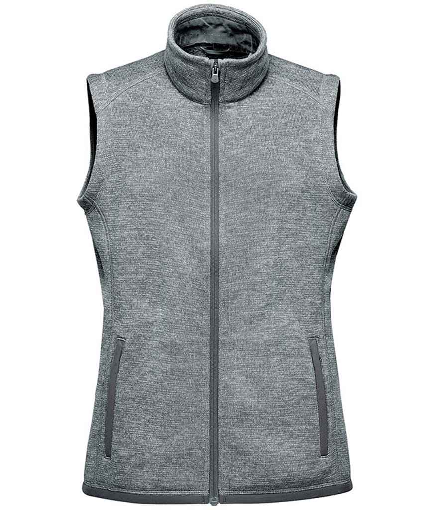 Stormtech Ladies Avalante Full Zip Knitted Fleece Gilet | Granite Heather