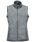 Stormtech Ladies Avalante Full Zip Knitted Fleece Gilet | Granite Heather