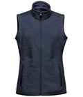 Stormtech Ladies Avalante Full Zip Knitted Fleece Gilet | Navy Heather