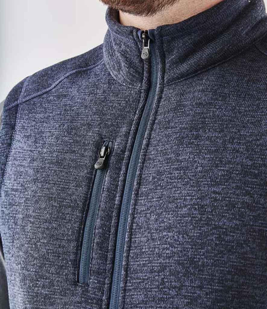 Stormtech Avalante Full Zip Knitted Fleece Gilet | Navy Heather