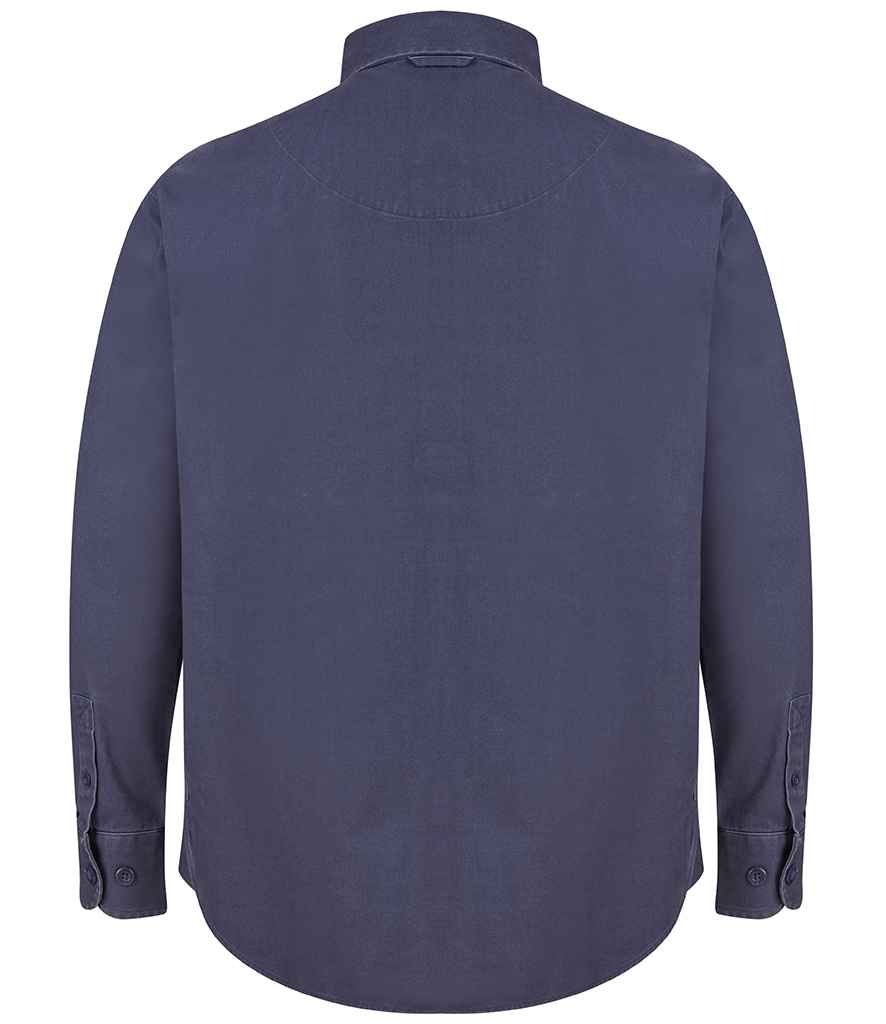 Front Row Pullover Drill Shirt | Washed Navy