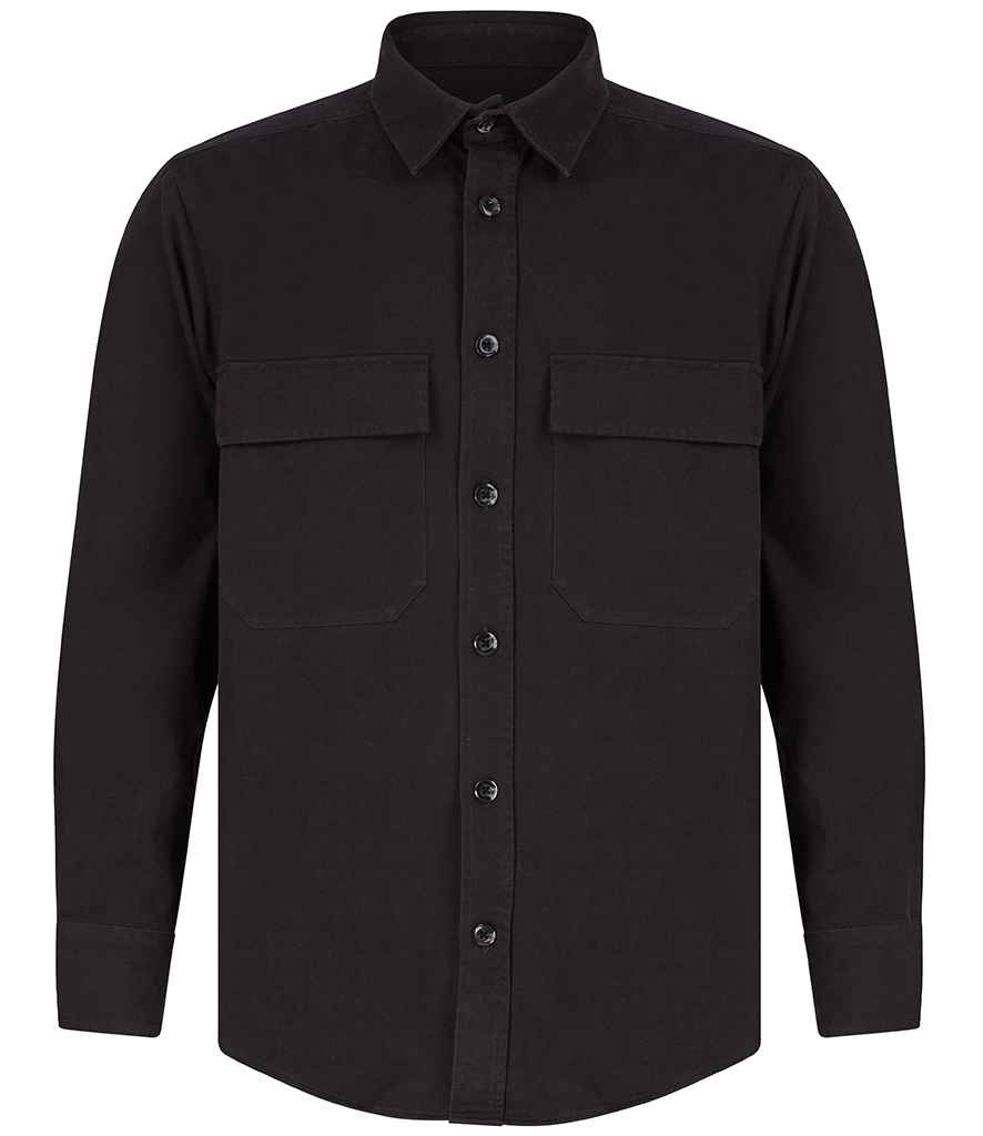 Front Row Drill Overshirt in Classic Colors for Versatile Layering and Style