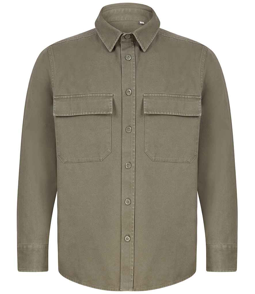 Front Row Drill Overshirt in Classic Colors for Versatile Layering and Style