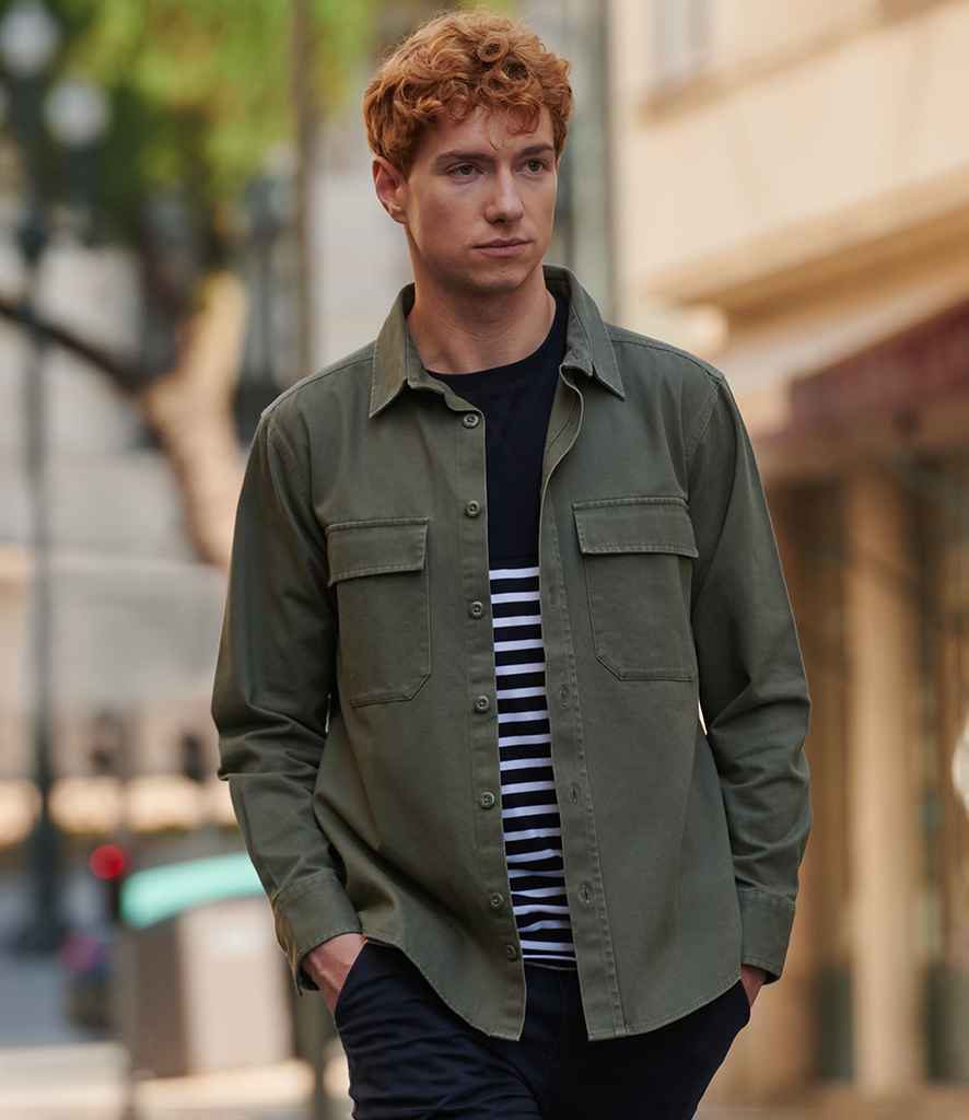 Front Row Drill Overshirt in Classic Colors for Versatile Layering and Style