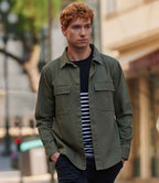 Front Row Drill Overshirt in Classic Colors for Versatile Layering and Style