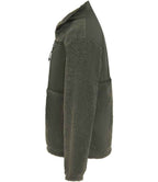 Front Row Recycled Sherpa Fleece Jacket | Dark Olive