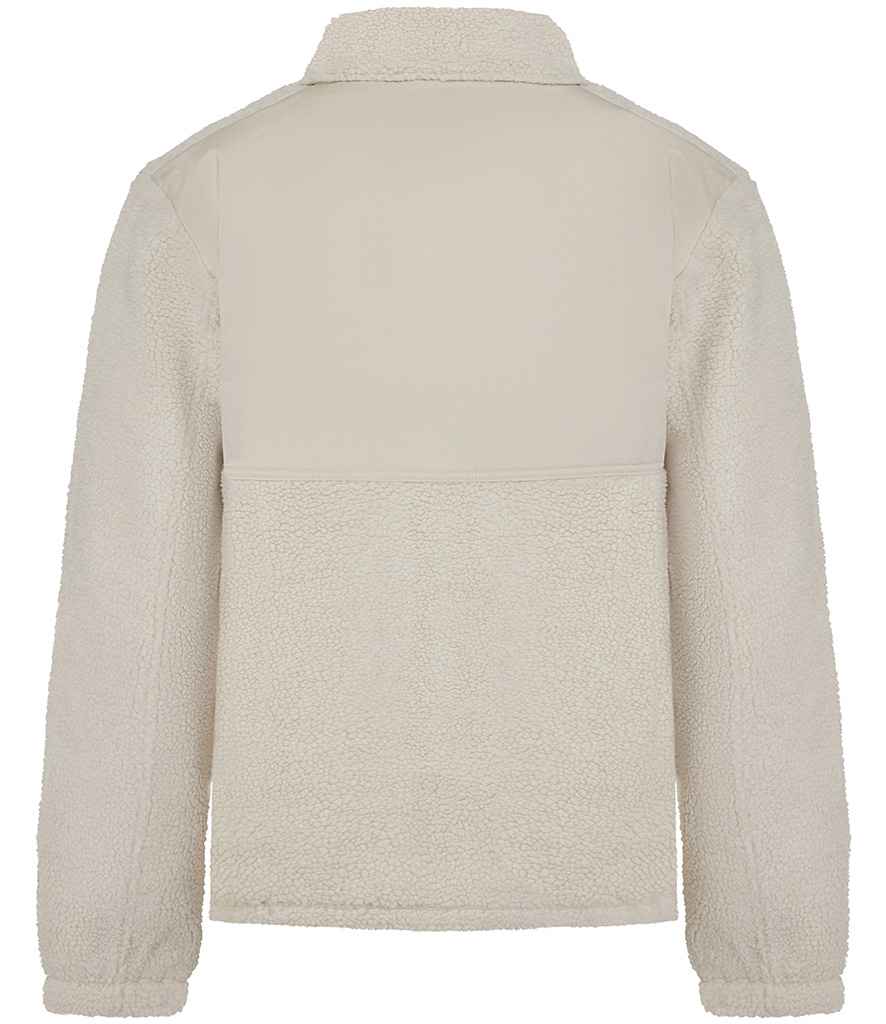 Front Row Recycled Sherpa Fleece Jacket | Natural