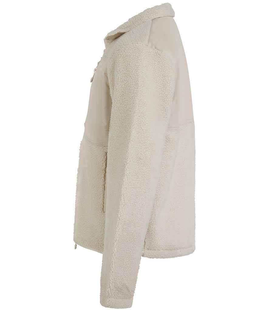 Front Row Recycled Sherpa Fleece Jacket | Natural