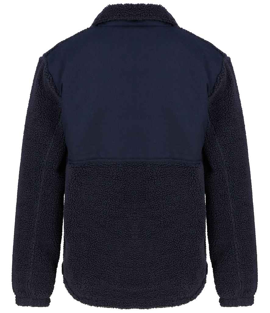 Front Row Recycled Sherpa Fleece Jacket with Cozy Warmth and Sustainable Design