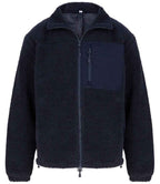 Front Row Recycled Sherpa Fleece Jacket with Cozy Warmth and Sustainable Design