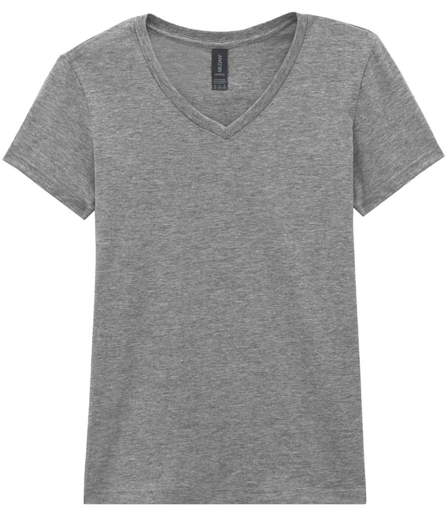 Gildan Ladies SoftStyle® V Neck T-Shirt – Comfortable, Stylish, and High-Quality Fabric