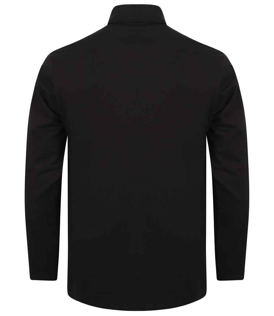 Henbury Long Sleeve Roll Neck Top with Classic Fit and Comfortable Fabric