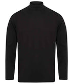 Henbury Long Sleeve Roll Neck Top with Classic Fit and Comfortable Fabric