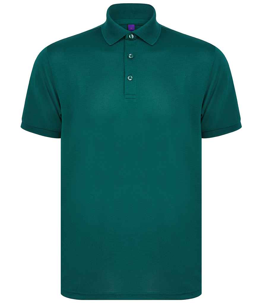 Henbury Recycled Polyester Piqué Polo Shirt with Sustainable Fabric and Classic Fit