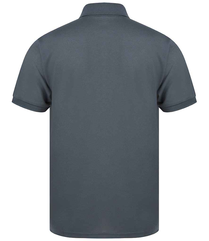 Henbury Recycled Polyester Piqué Polo Shirt with Sustainable Fabric and Classic Fit