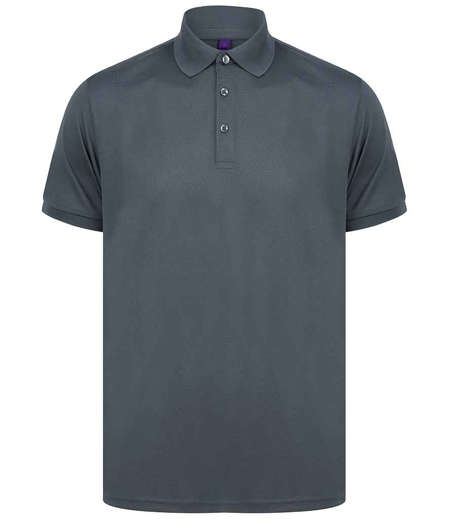 Henbury Recycled Polyester Piqué Polo Shirt with Sustainable Fabric and Classic Fit
