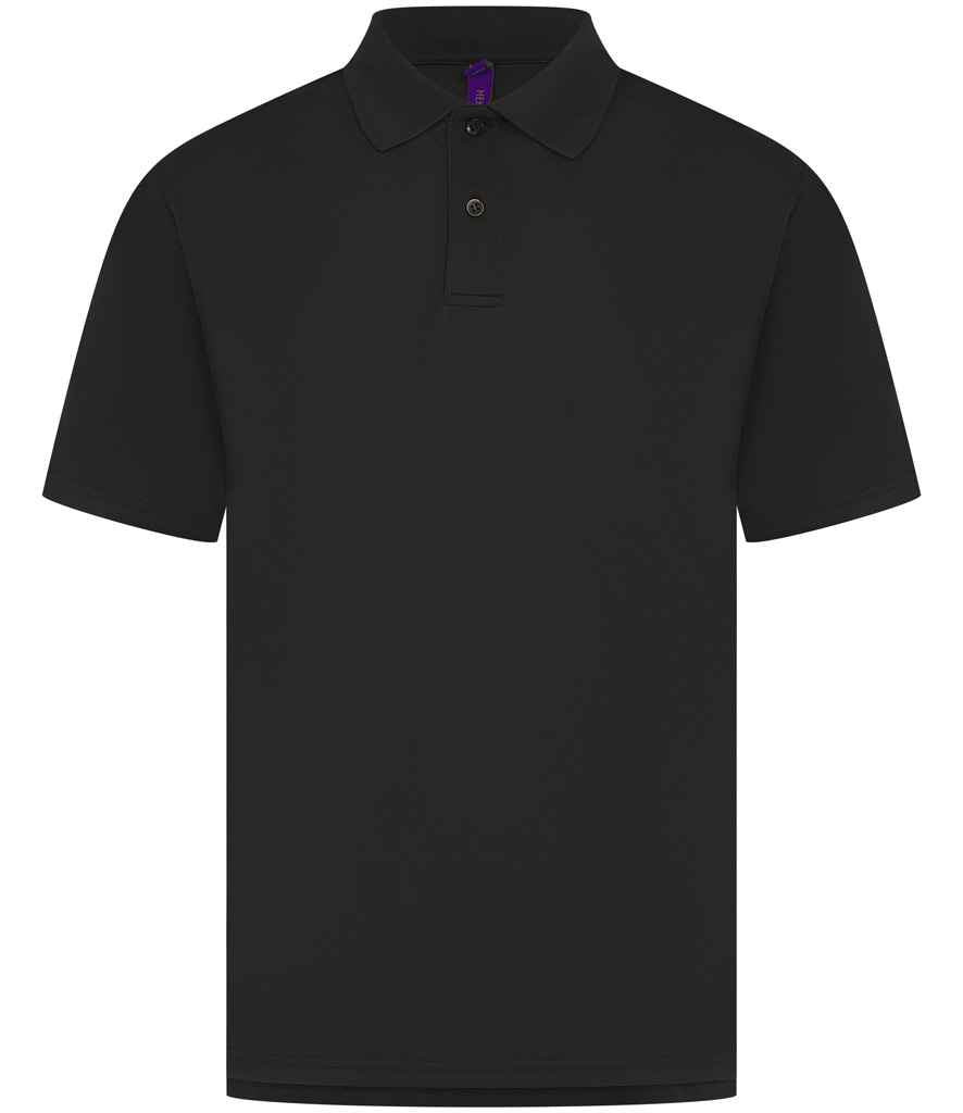 Henbury Coolplus® Wicking Piqué Polo Shirt with Moisture-Wicking Technology