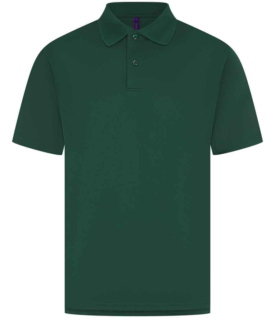 Henbury Coolplus® Wicking Piqué Polo Shirt with Moisture-Wicking Performance and Breathable Fabric