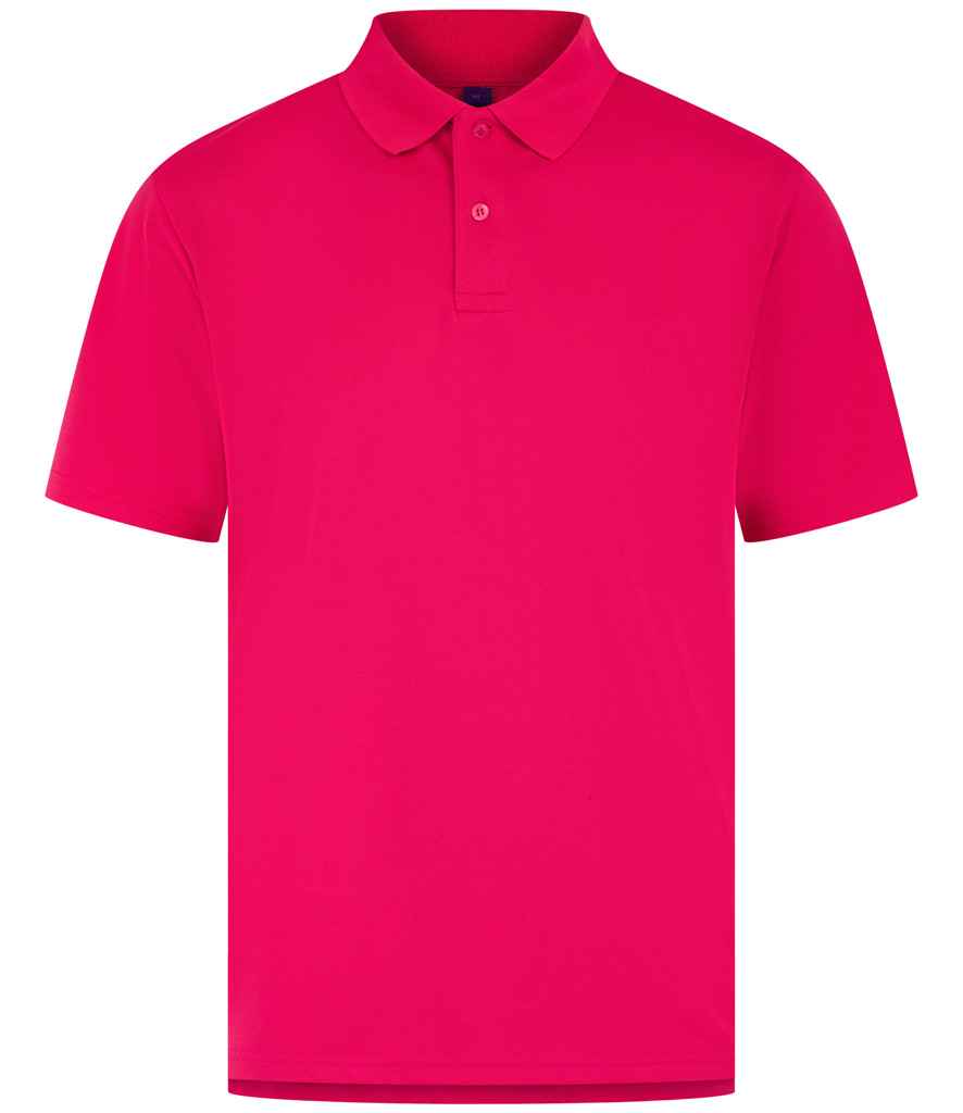 Henbury Coolplus® Wicking Piqué Polo Shirt with Moisture-Wicking Performance and Breathable Fabric