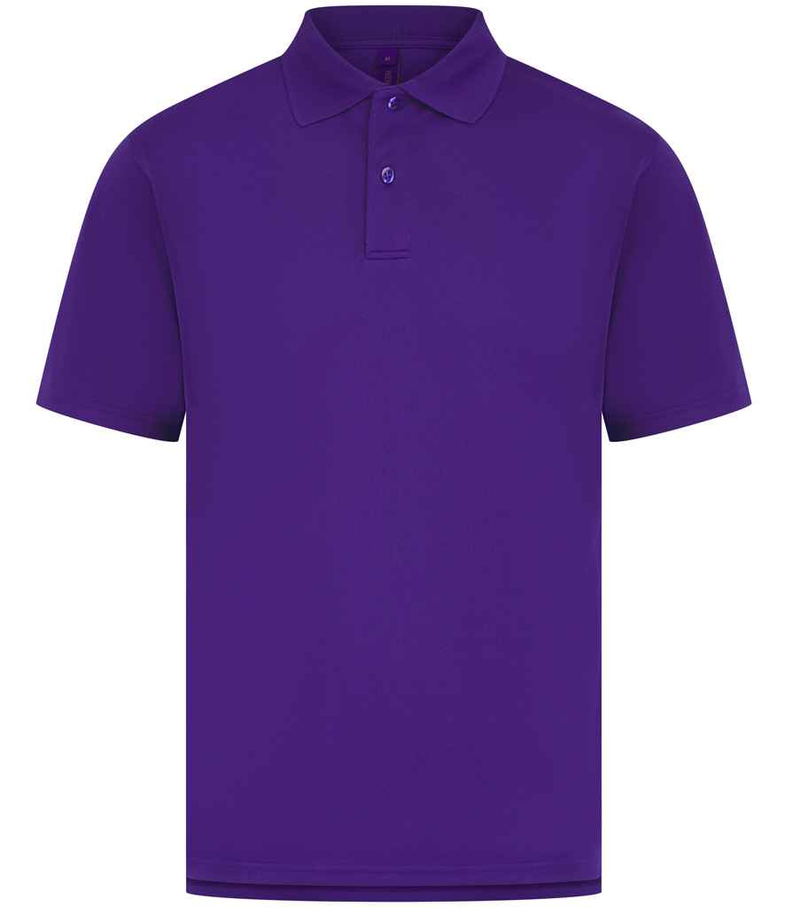 Henbury Coolplus® Wicking Piqué Polo Shirt with Moisture-Wicking Performance and Breathable Fabric